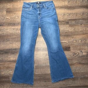Hollister Hi- Rise Flare Hollister Classic Stretch Blue Jeans Women’s Size 14L